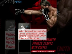 서비스 후 영상 기술 지원 1200W 전력 및 검은 색의 블랙 인스턴트 커피 판매 기계