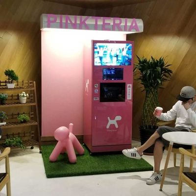 주문 모바일 결제 인터페이스가 있는 MACAS 단백질 쉐이크 인스턴트 커피 판매 기계 온라인 제품