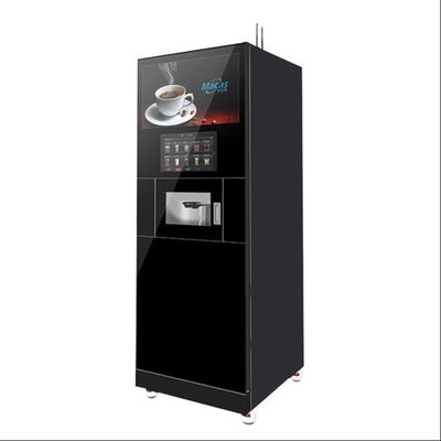 주문 완전 자동 커피 판매 기계 2200W 27인치 광고 화면 온라인 제품