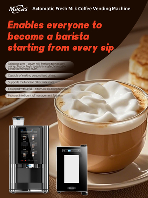 주문 Factory Commercial Bean to Cup Fresh Milk Espresso Coffee Machine suits in HoReCa 온라인 제품