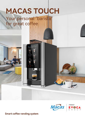 좋은 가격 220V 2000W 자동 커피 판매 기계 15.6인치 터치 스크린 온라인으로